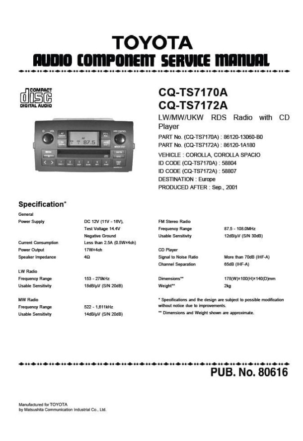 CQ-TS7170A, CQ-TS7172A_Toyota